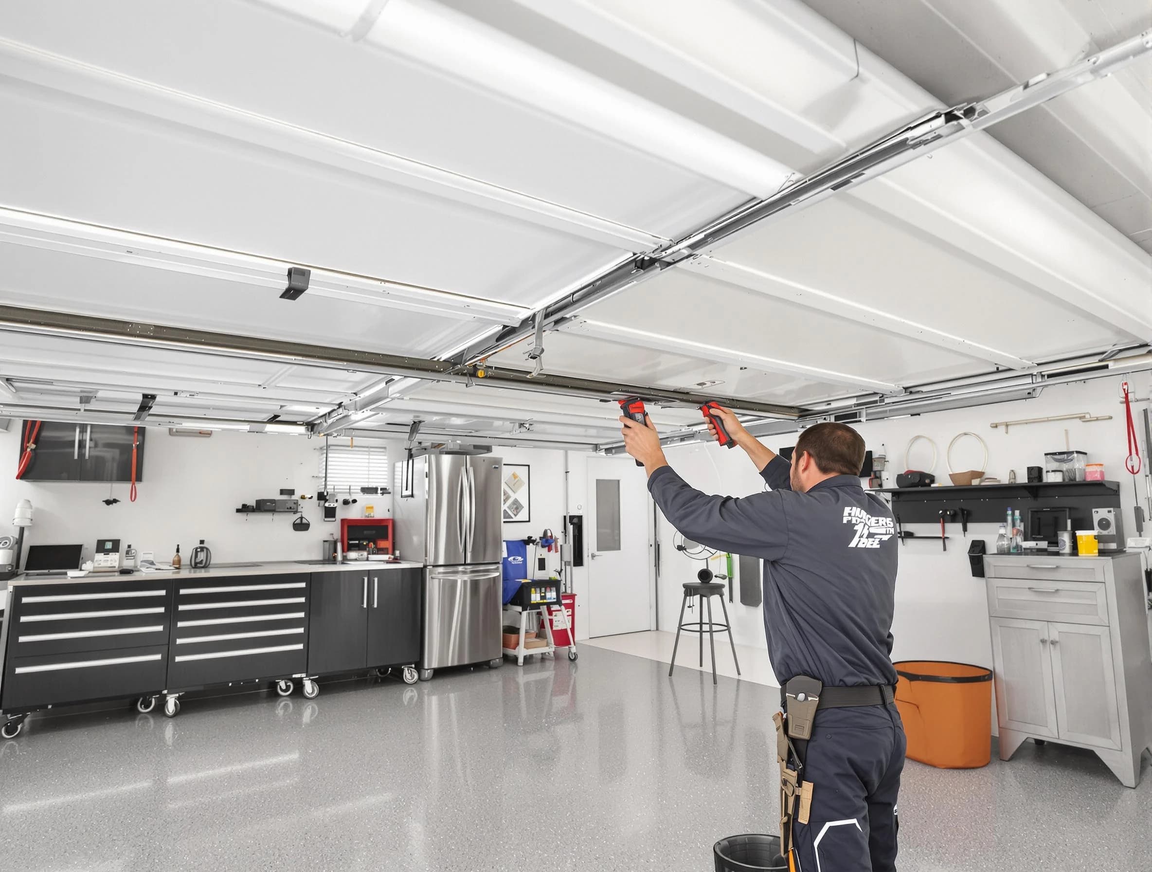 Overhead garage door repair service by Mountain Green Garage Door Repair in Mountain Green
