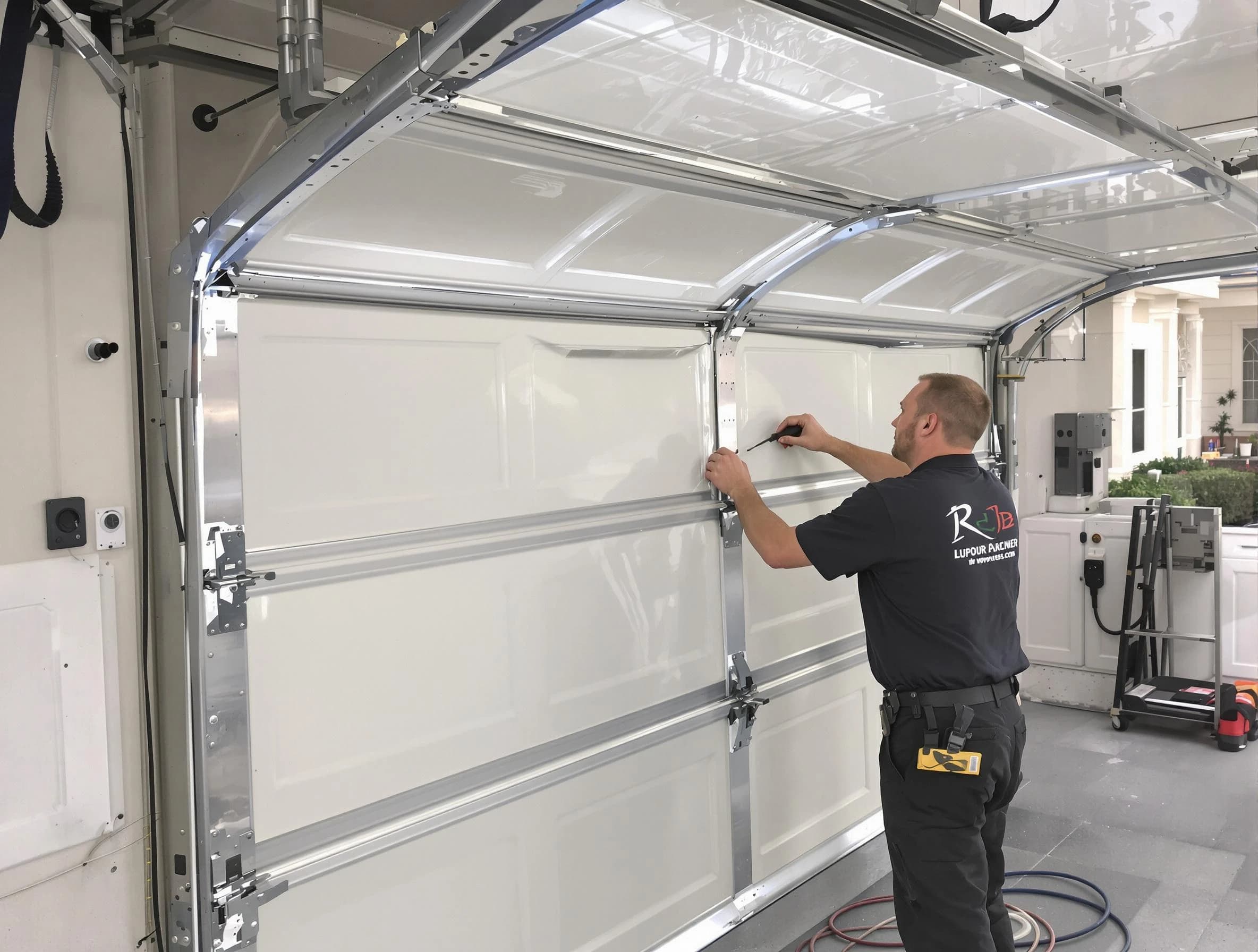 Mountain Green Garage Door Repair professional performing panel repair in Mountain Green